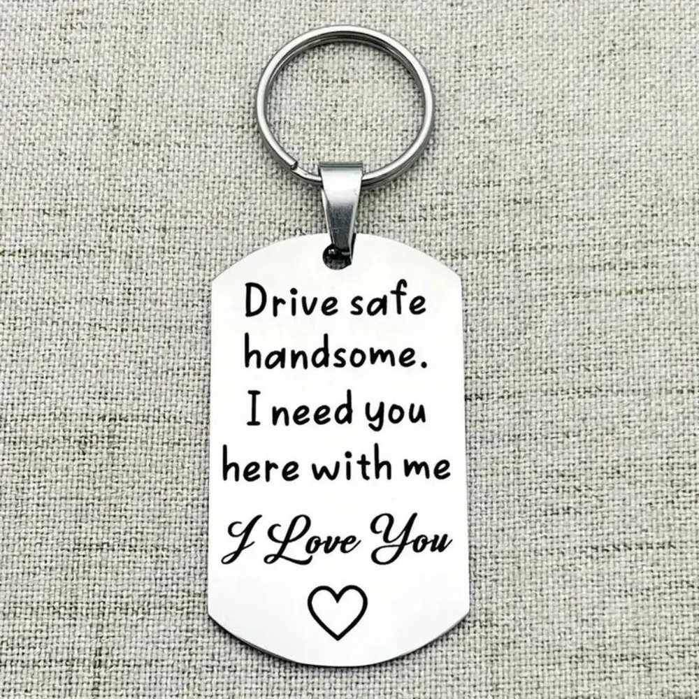 Keychain Bag Charm Drive Safe Handsome I Love You Purse Love Couples Boyfriend